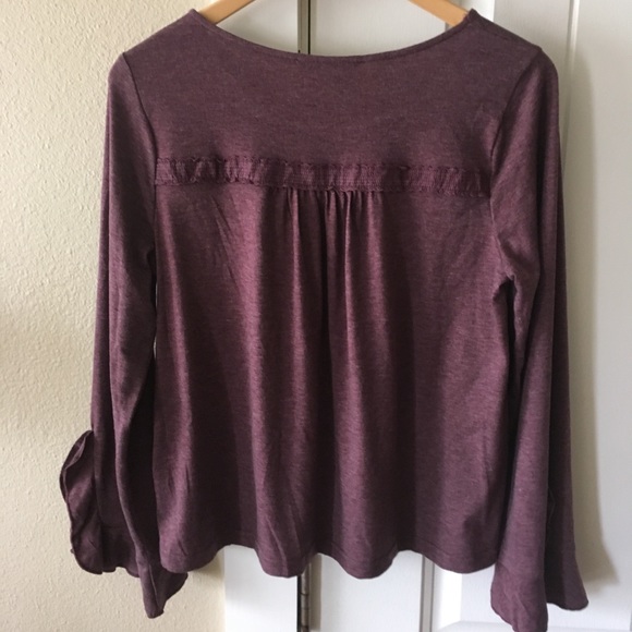 LAST Weekend—NWOT Doe & Rae Ruffled-Sleeve Top - Picture 2 of 4